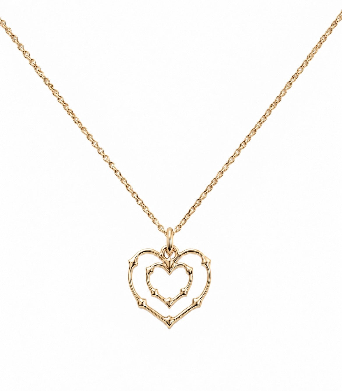 Rani Double Heart of Thorns Pendant
