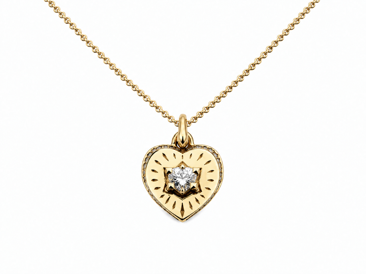 CHAMAK DIAMOND HEART SPARKLE PENDANT