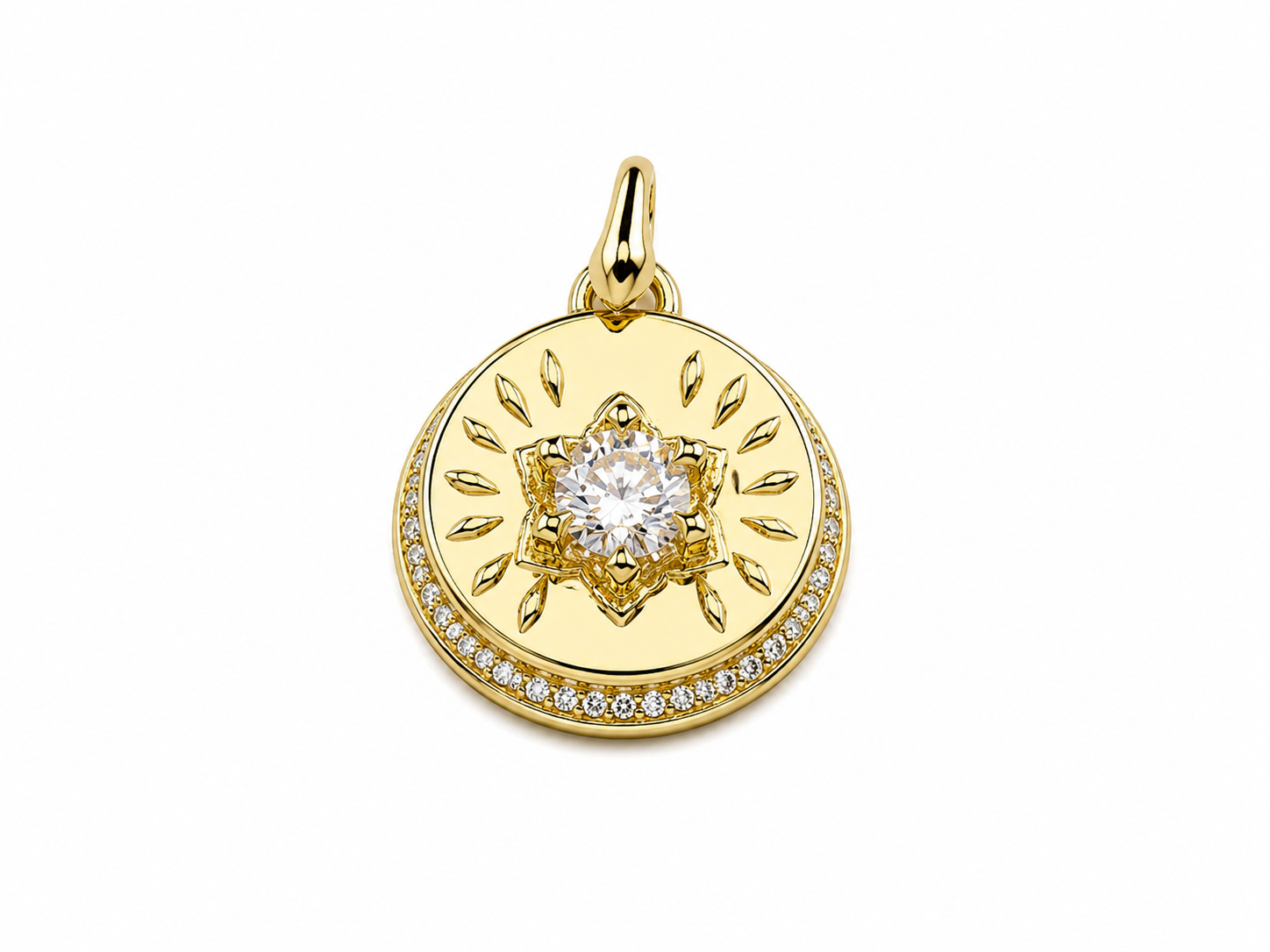 CHAMAK DIAMOND DISK PENDANT