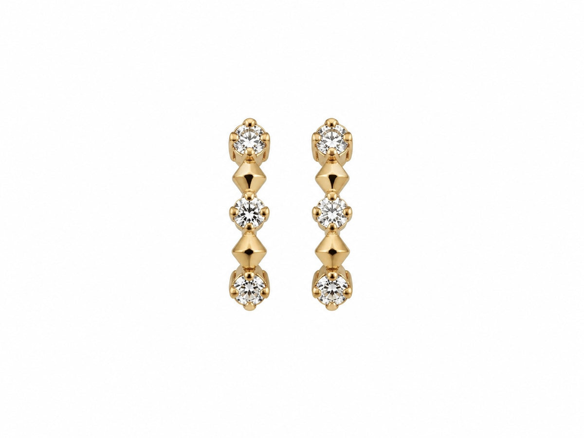 Vajra Diamond Small Huggie