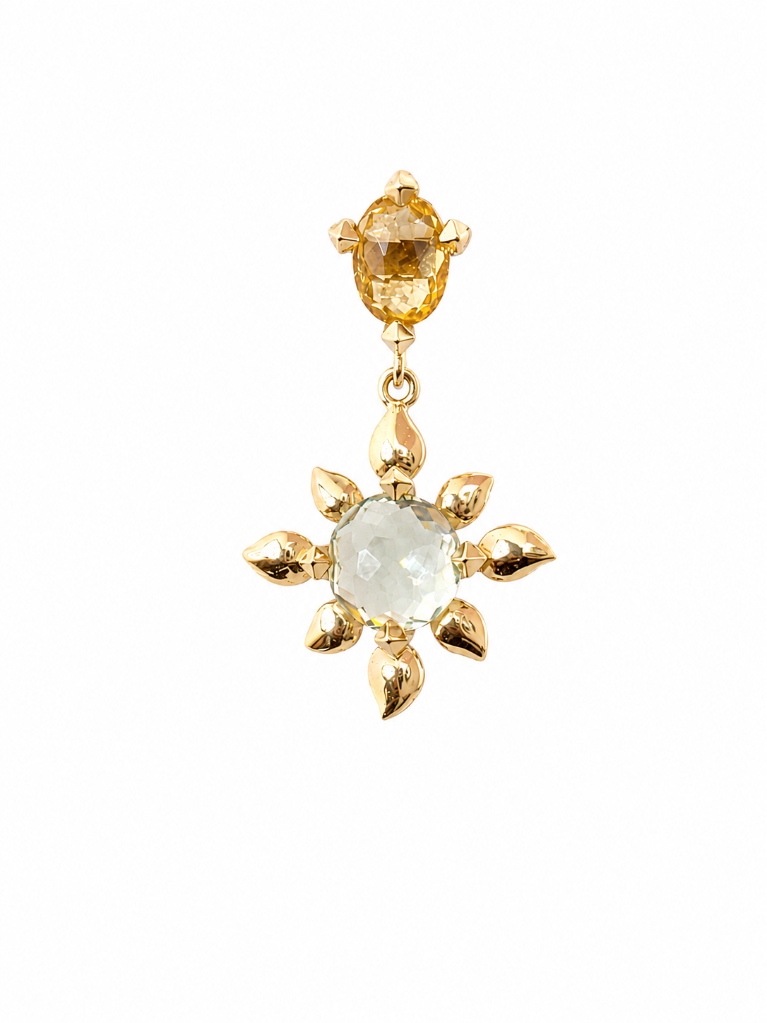 RAJ FLOWER DOUBLE DROP EARRING