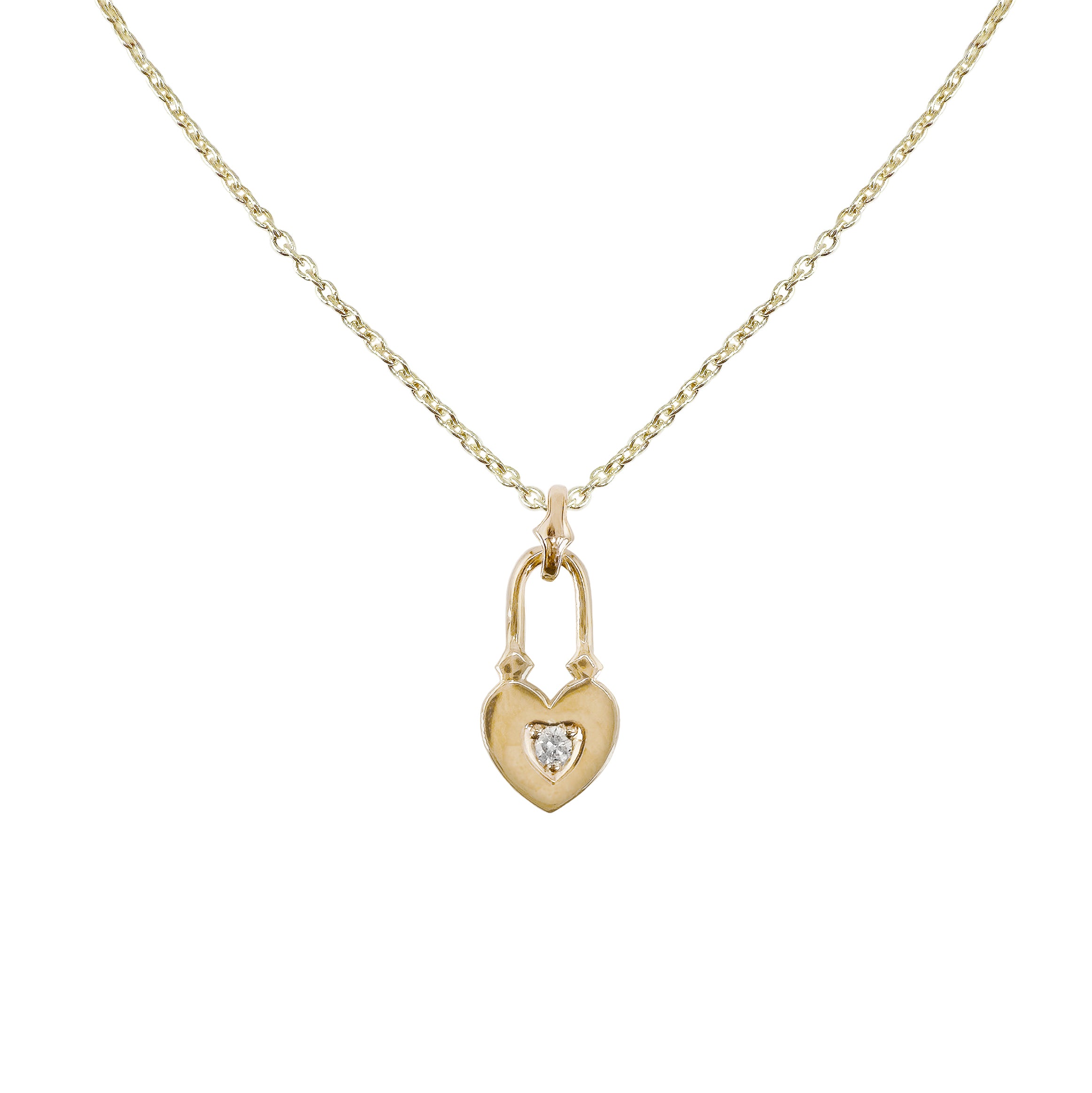 Virasat Love Heart Lock Necklace