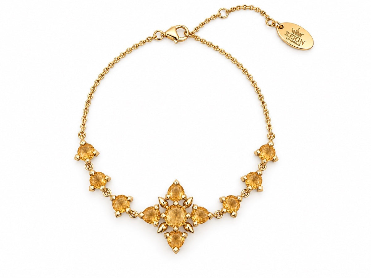 Raj Citrine Petal Bracelet