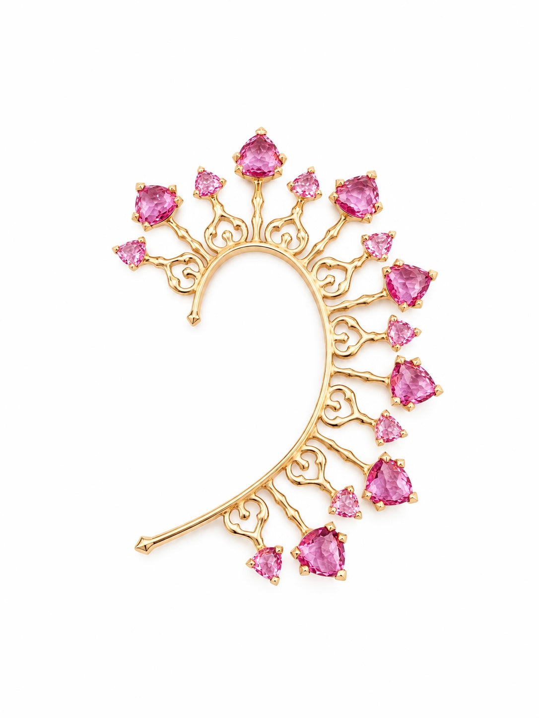 Jaipur Palace Princess Heart Grand Ear Cuff