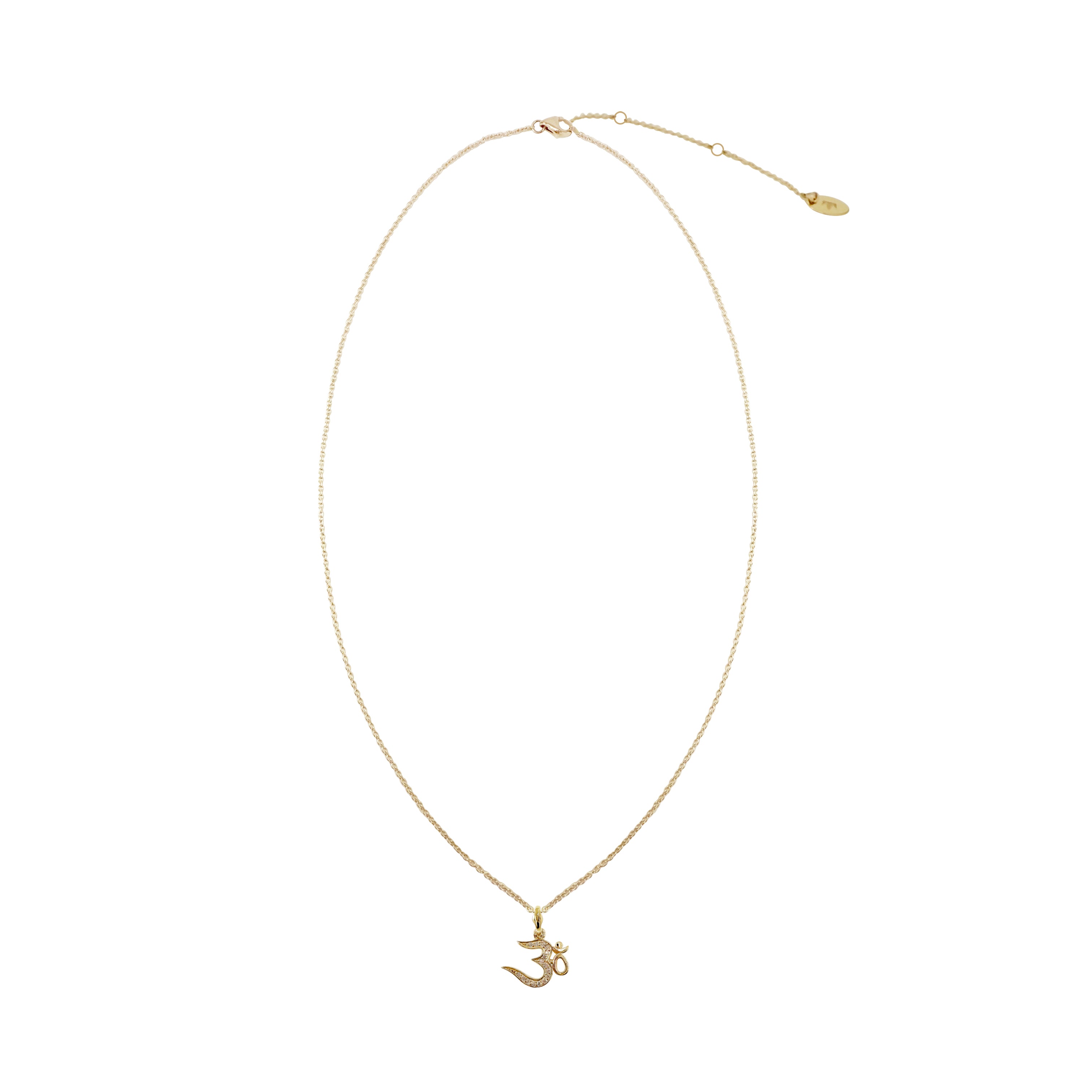 Virasat Pave Om Necklace