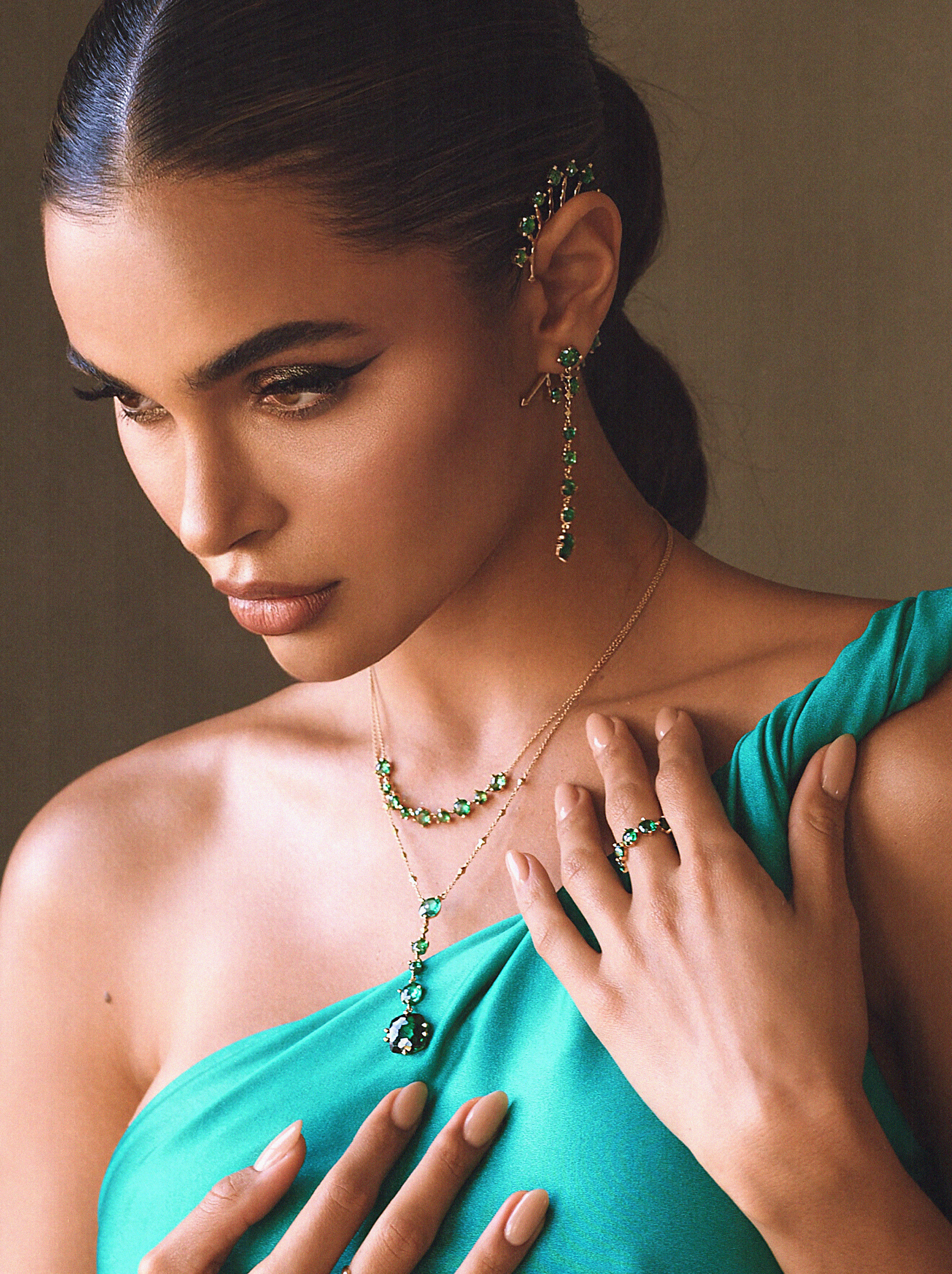 Mumbai Nights Glamour Drop Necklace