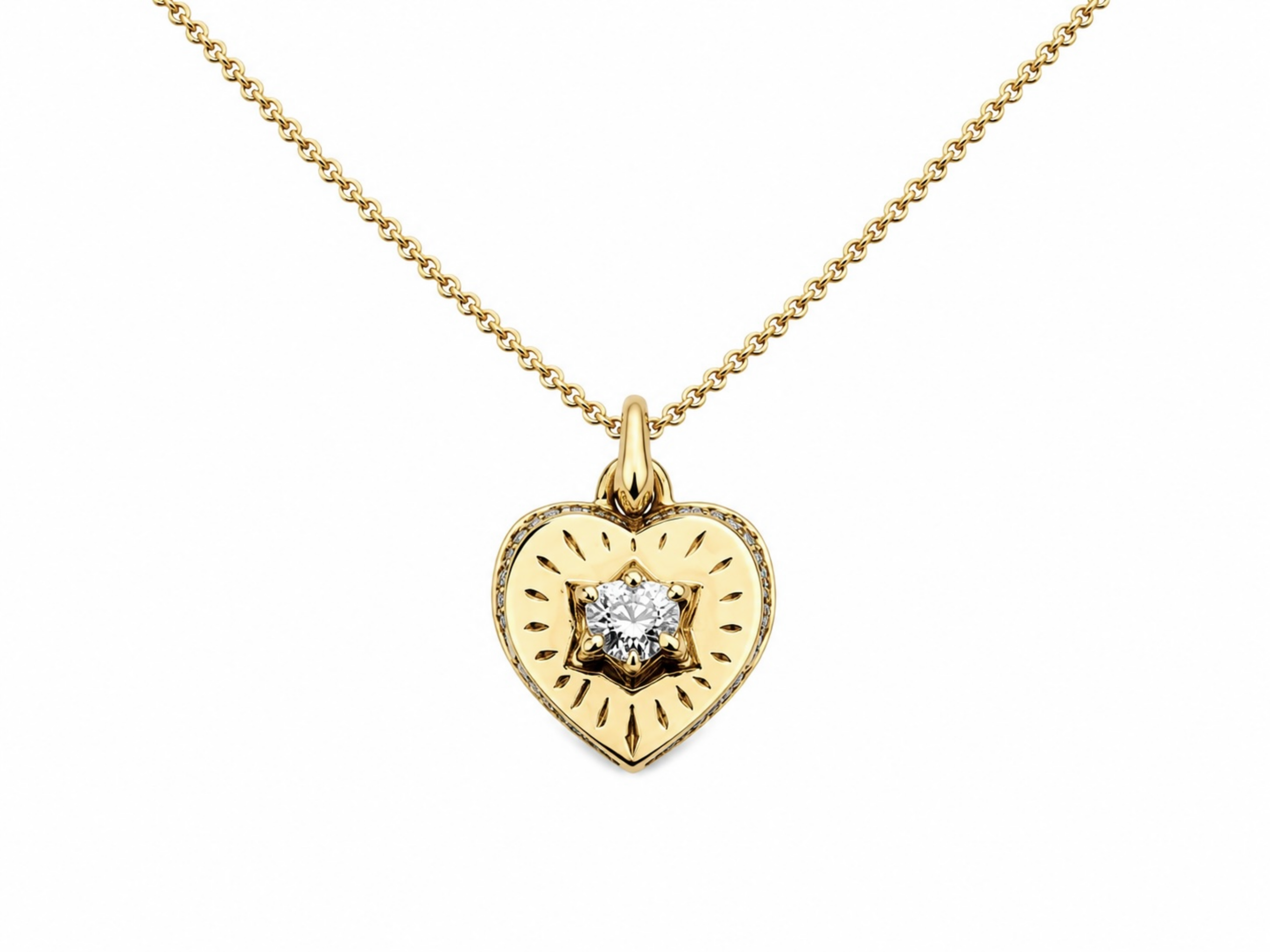 CHAMAK DIAMOND HEART SPARKLE PENDANT
