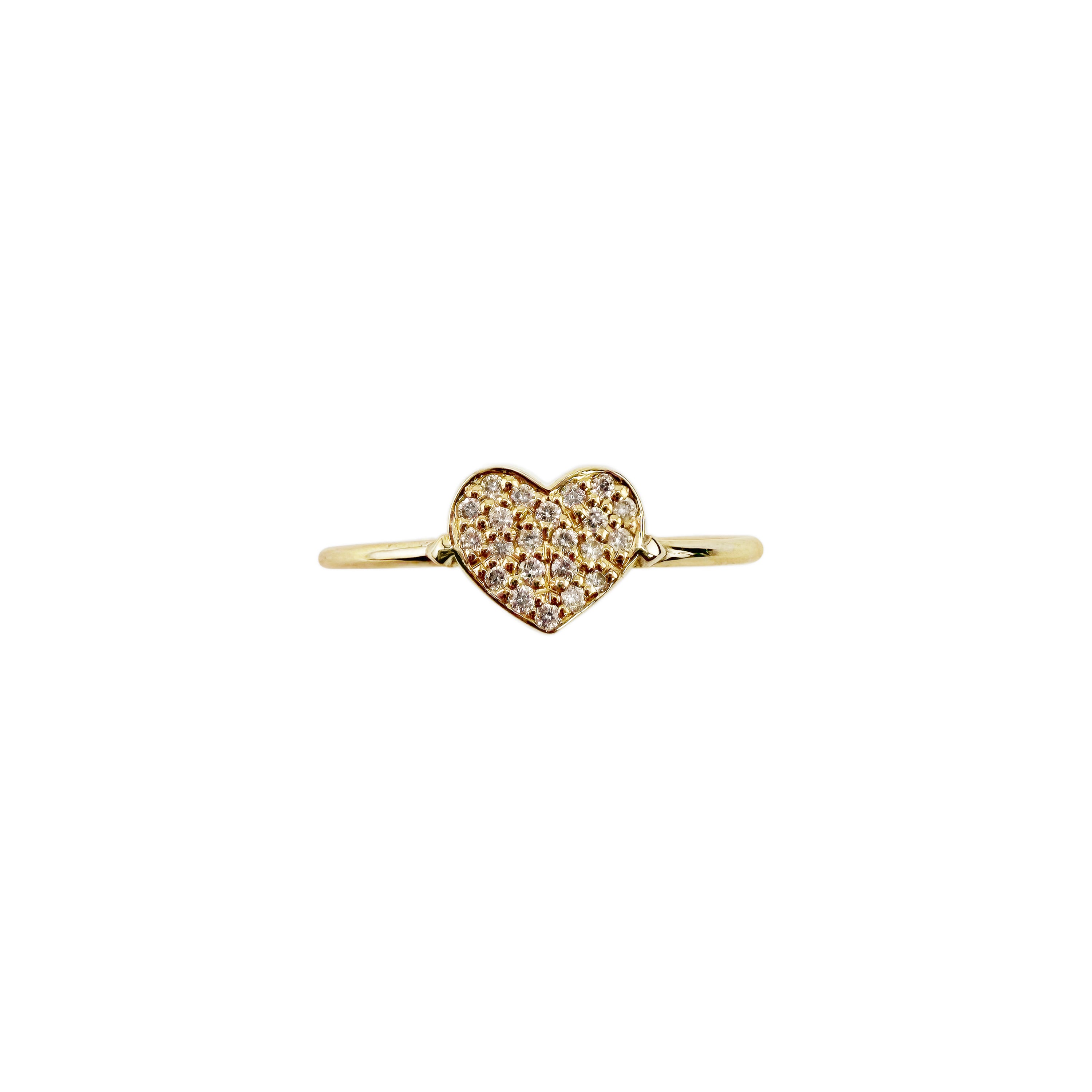 Vajra Pave Heart Ring