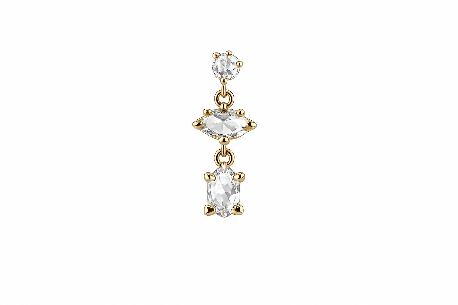 VAJRA MARQUISE DROP EARRING