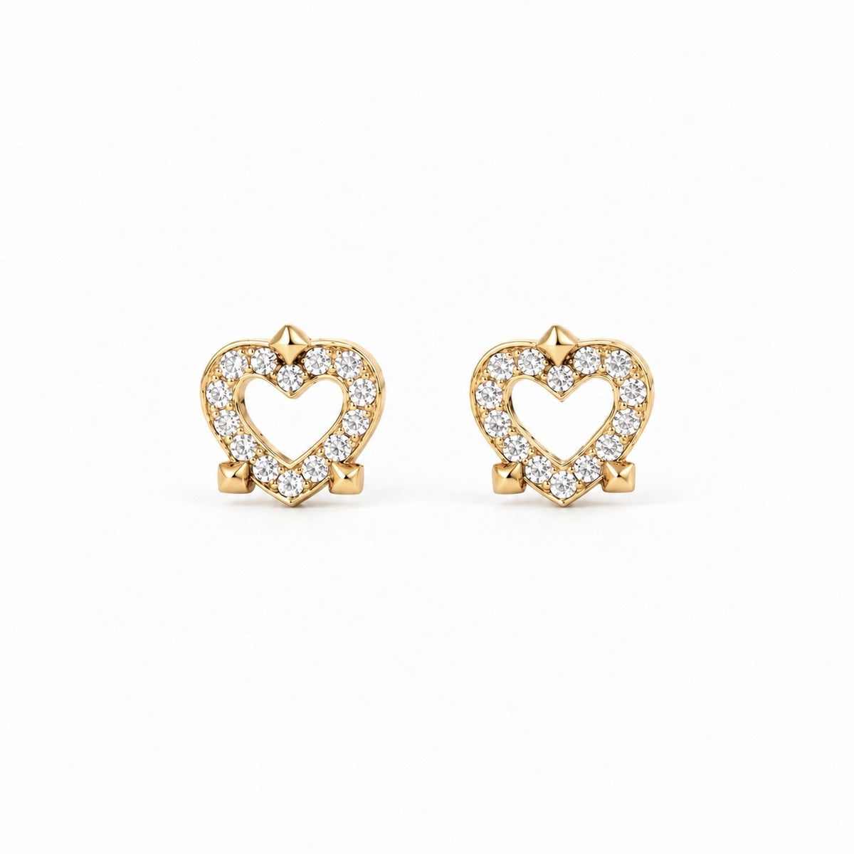 Vajra Pyramid Diamond Stud