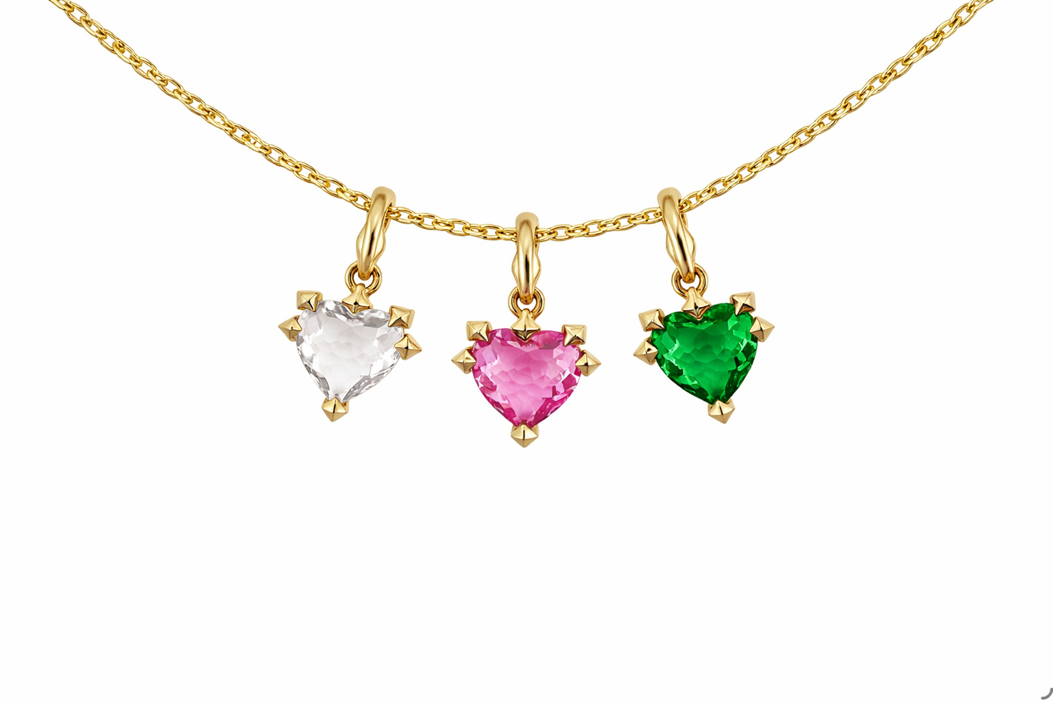 Virasat Emerald Heart Charm