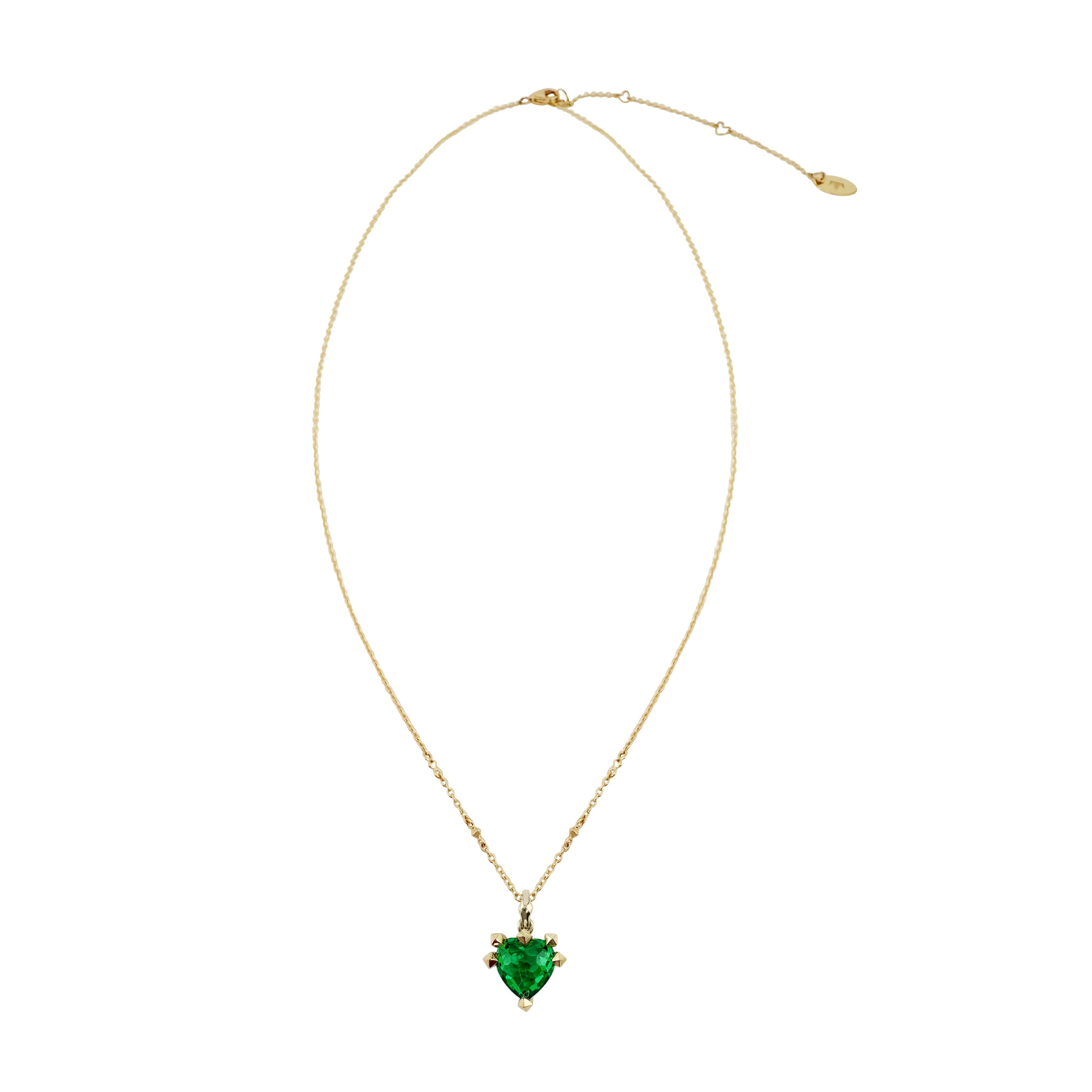 Virasat Emerald Heart Necklace