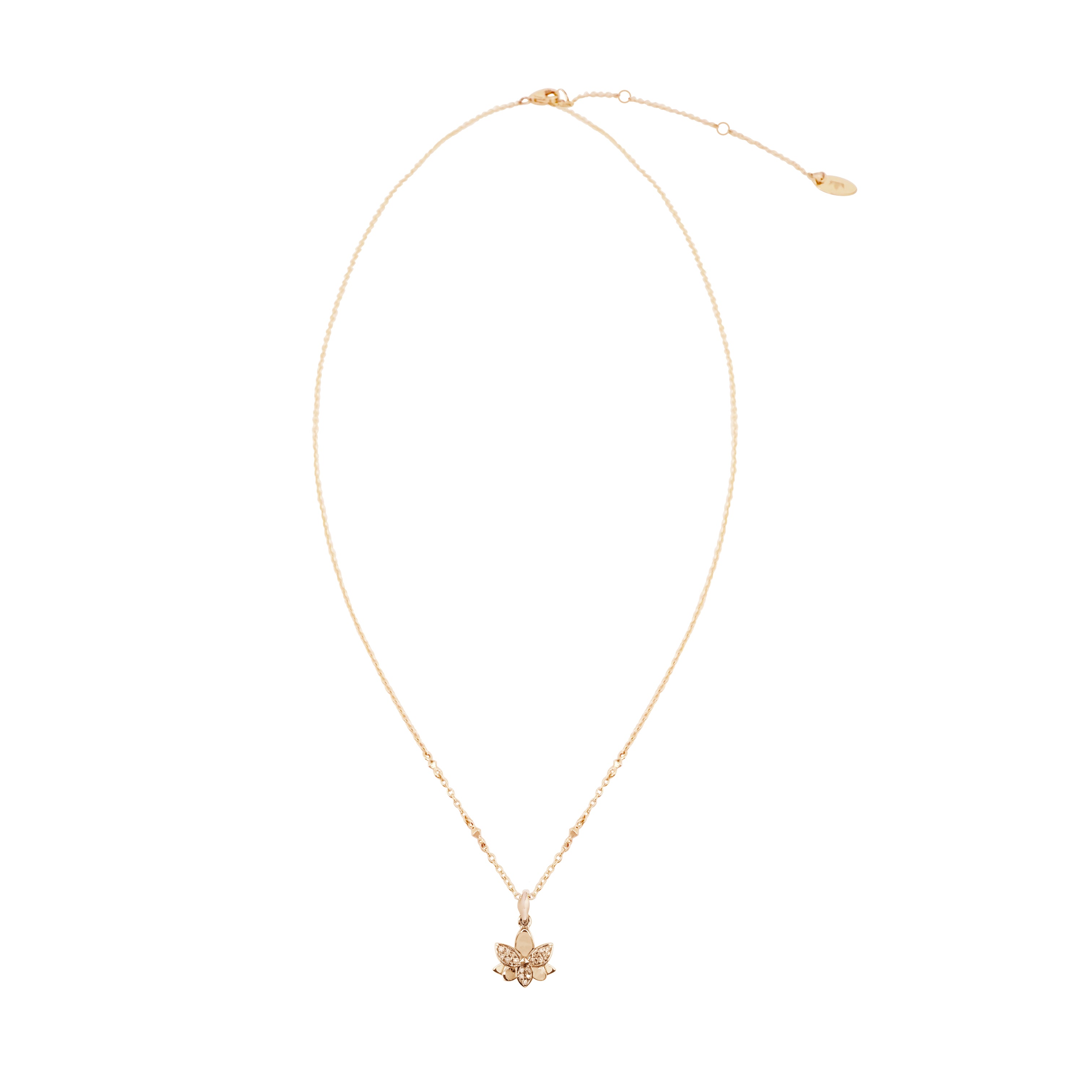 Virasat Pave Lotus Necklace