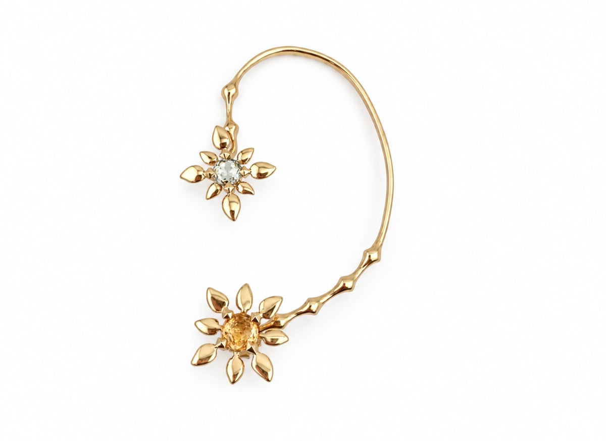 Raj Flower Ear Cuff