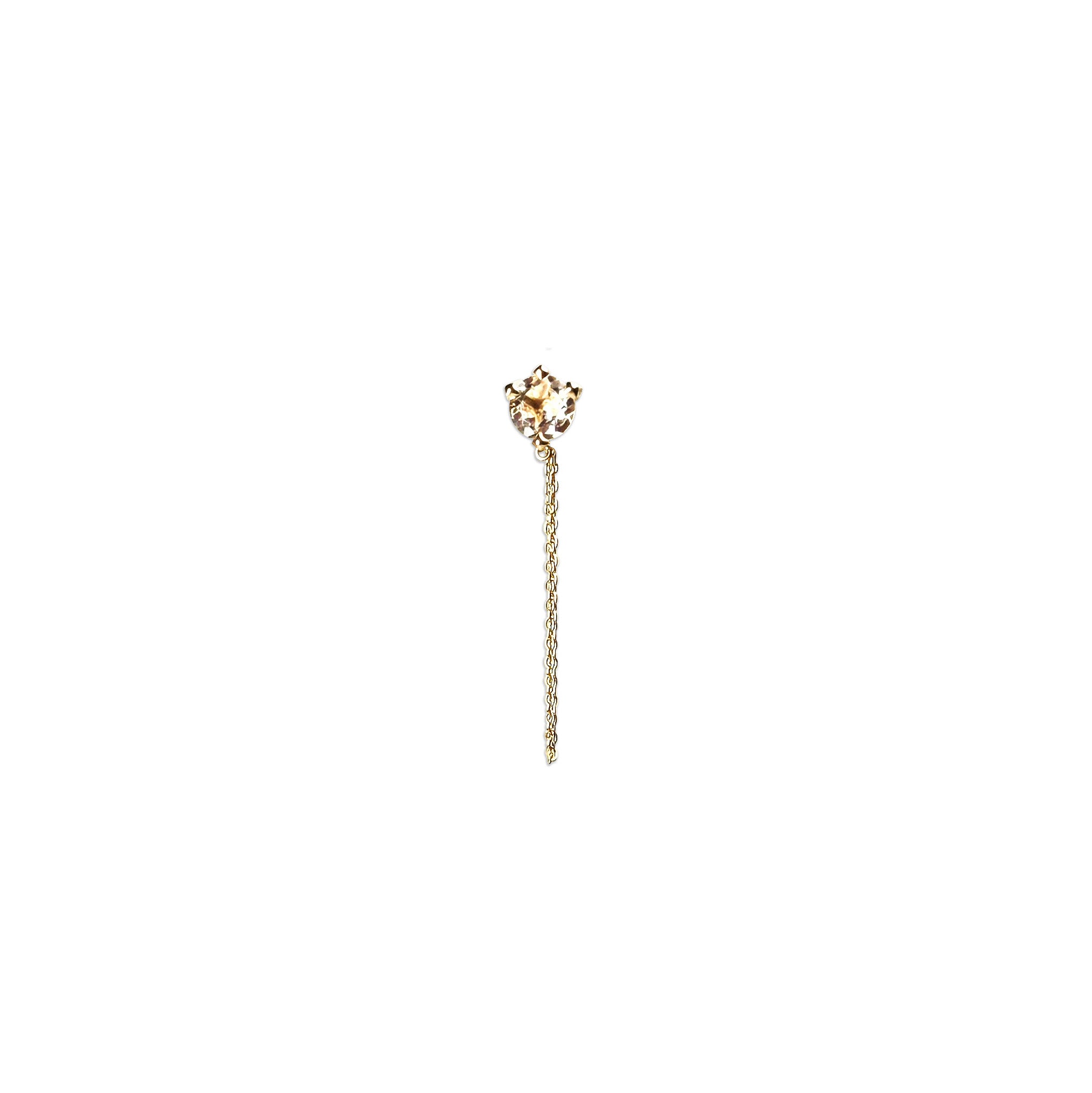 Vajra Round Stud with Chain