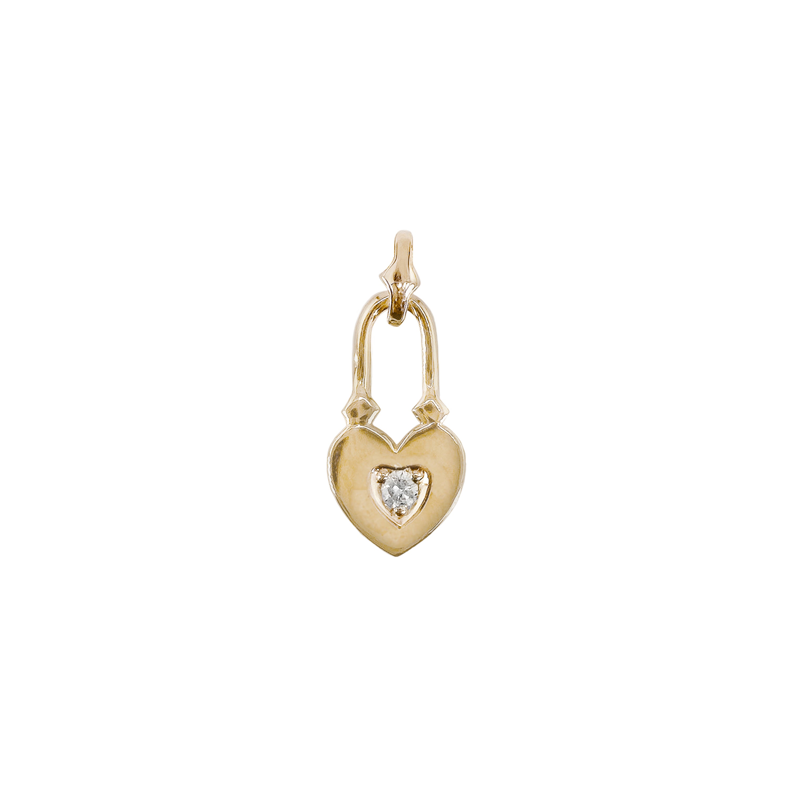 Virasat Love Heart Lock Charm