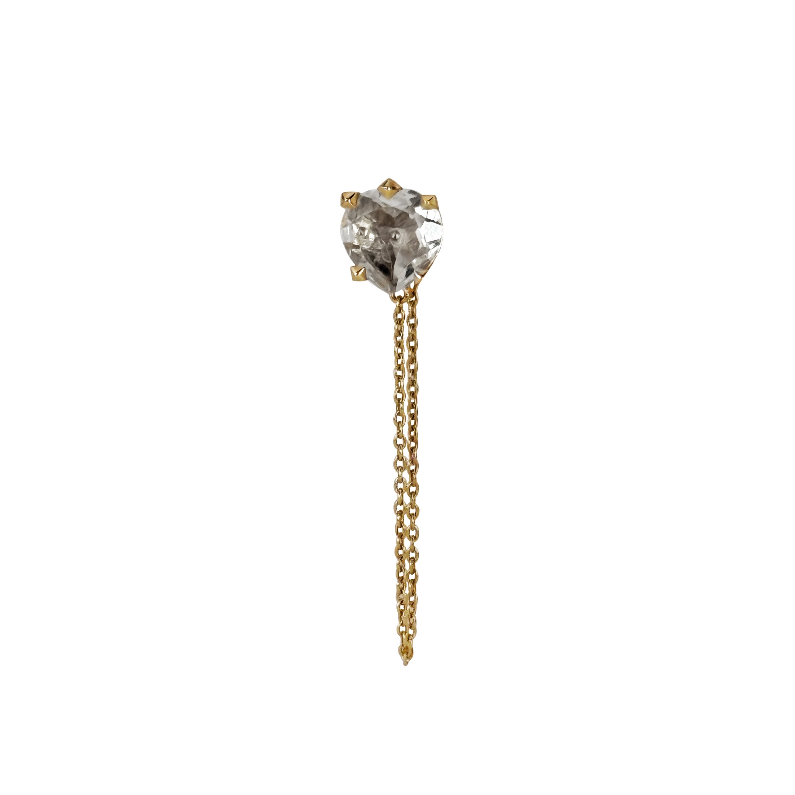 Vajra Heart Stud with Chain