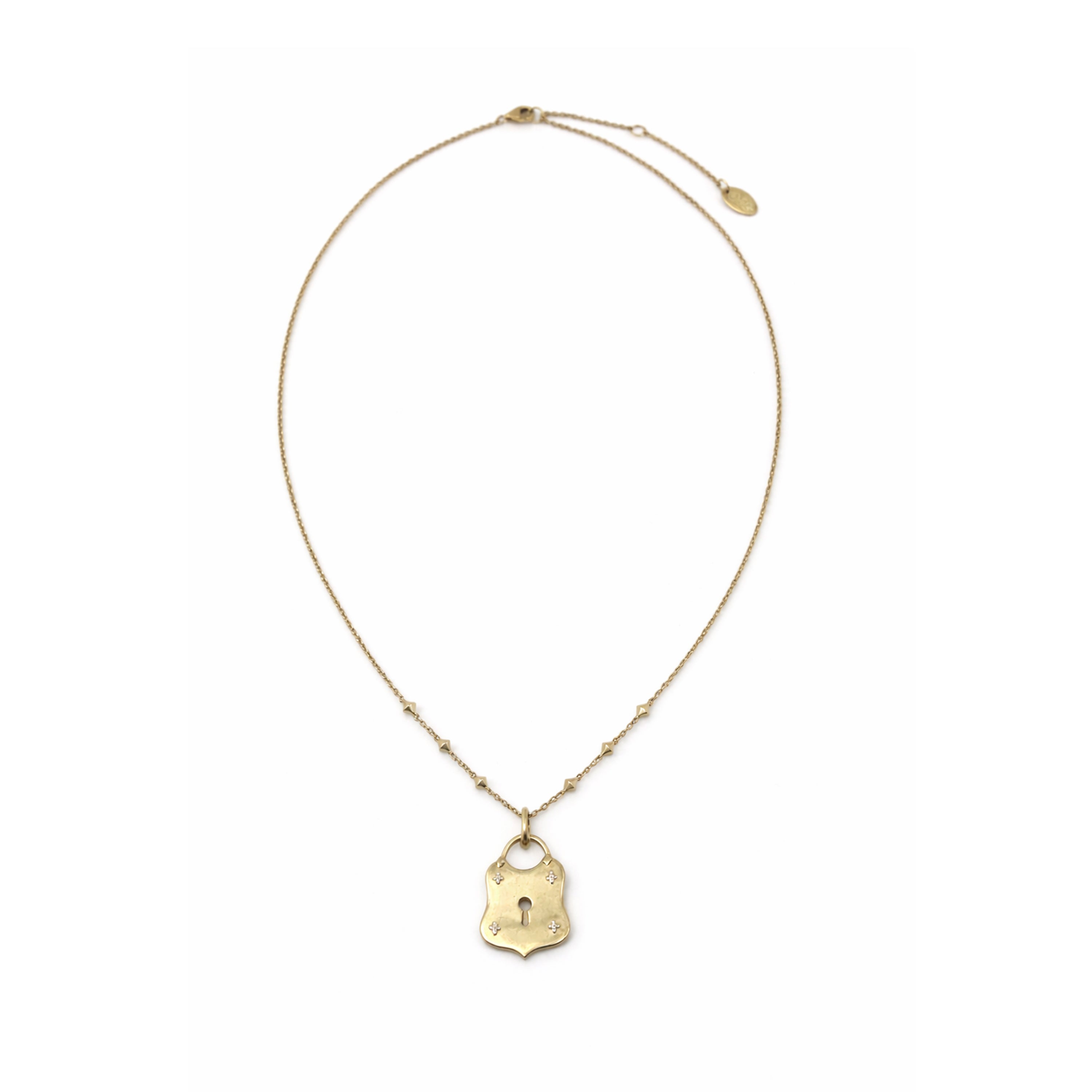 Vajra Diamond Lock Necklace